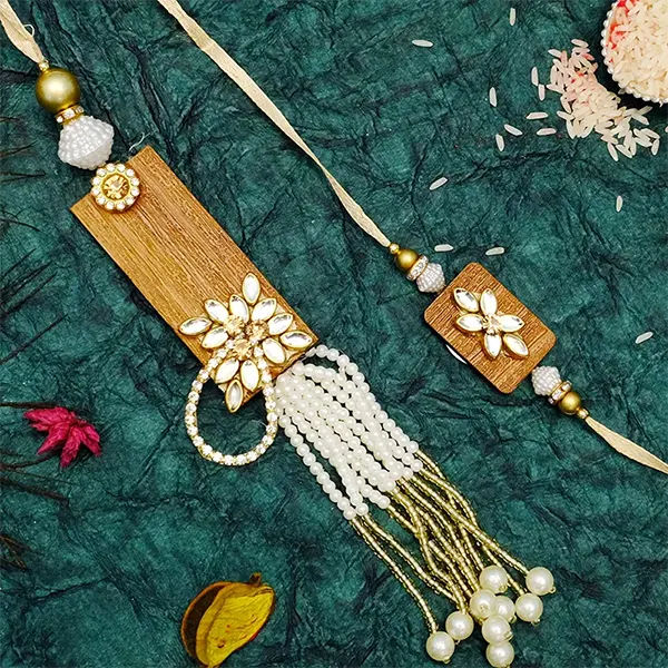 Wooden Rakhi Pair