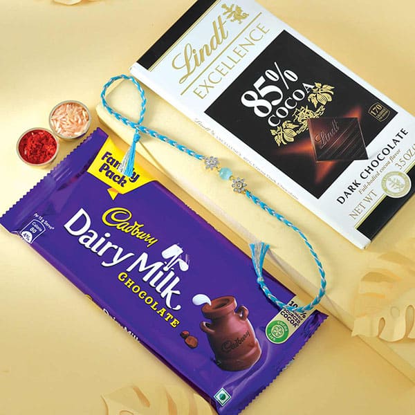 Fancy Chocolaty Rakhi to USA