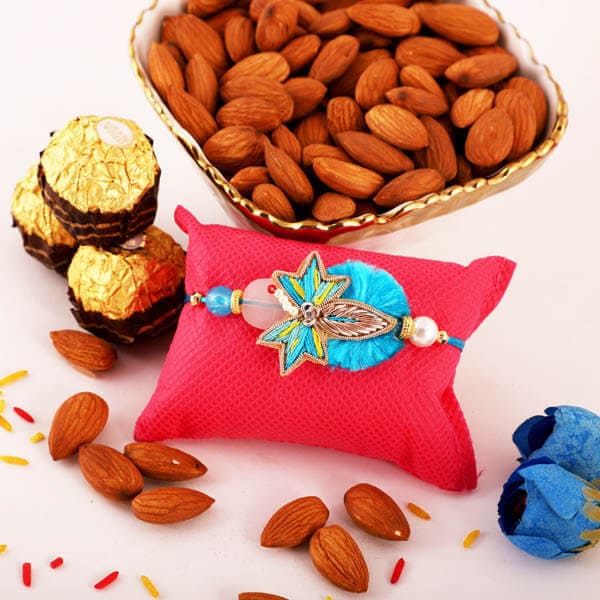 Ocean Blue Rakhi and Almond and Ferrero