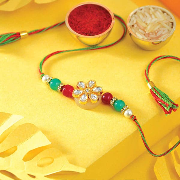 Simply Elegant Floral Rakhi to USA