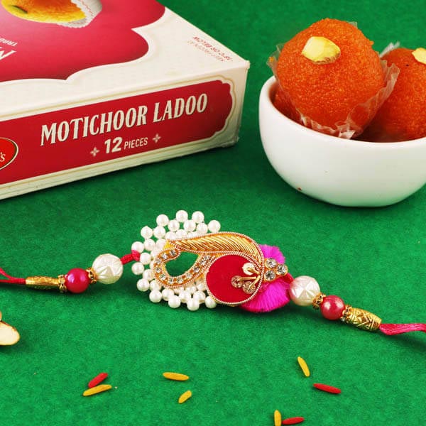 Traditional Mod Rakhi & Boondi Laddoo