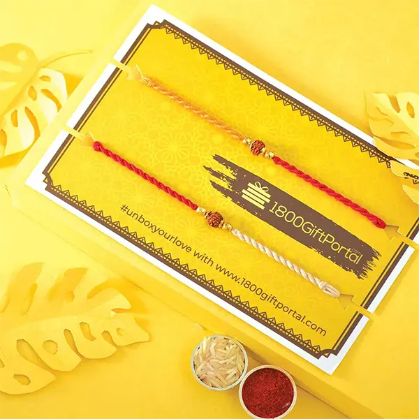 Beloved Rakhi Set with 12pc Ferrero Rocher for USA