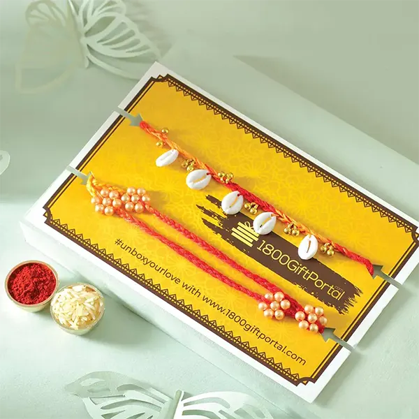 Rakhi Pair with 3pc Ferrero Rocher for USA Brother