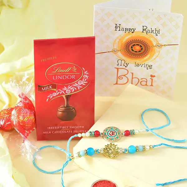 Luxurious Lindt Rakhi Pair