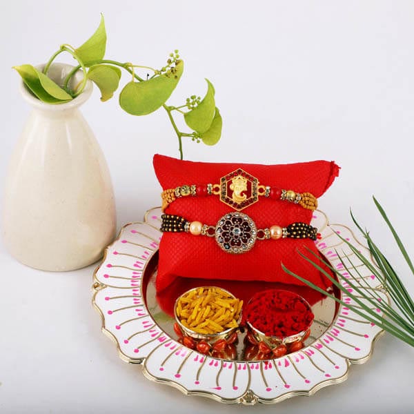 Spiritual Rakhis & Thali Set