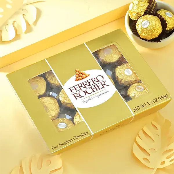 Three Times the Rakhi with 12pc Ferrero Rocher for USA