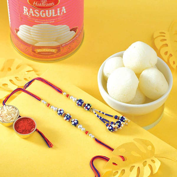 Divine Lumba Set with Rasgulla Sweet to USA