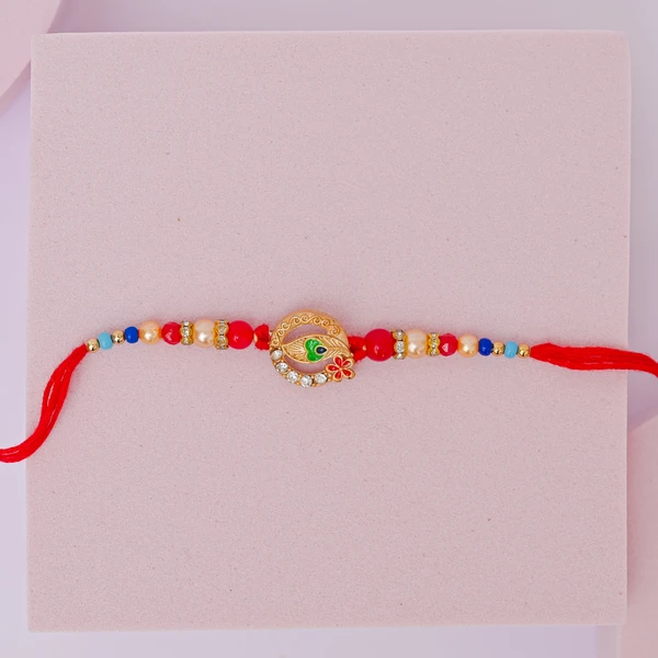 Divine Krishna Mor Pankh Rakhi