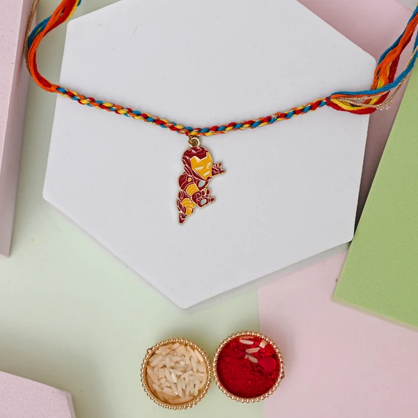 Iron Hero Rakhi with Cadbury Dairy Milk