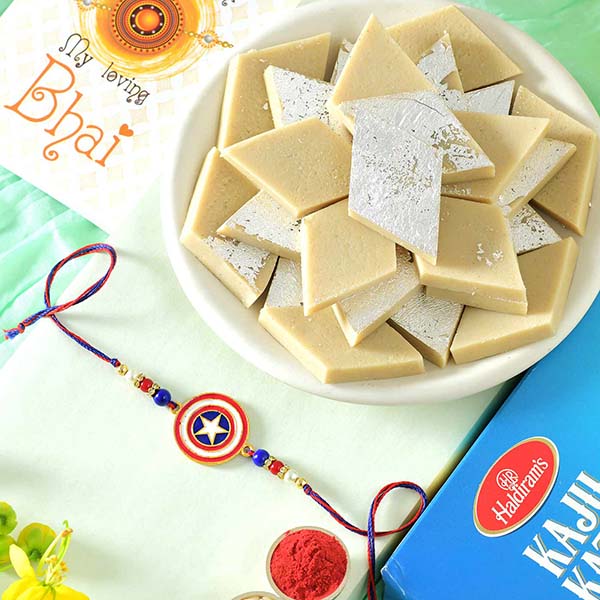 Kaju Katli with Captain America