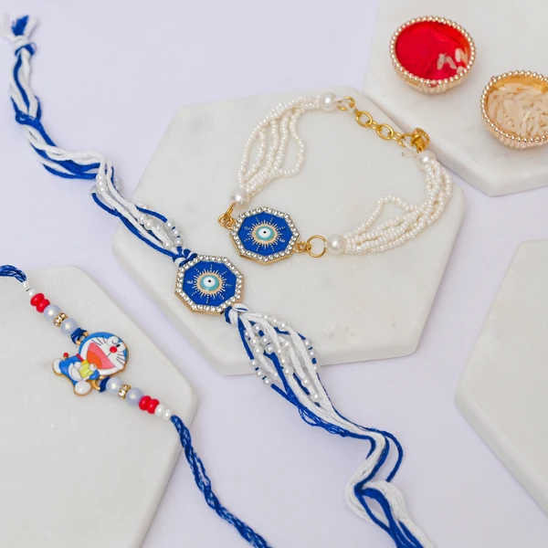 Family Rakhi Combo with Lindt & Hershey
