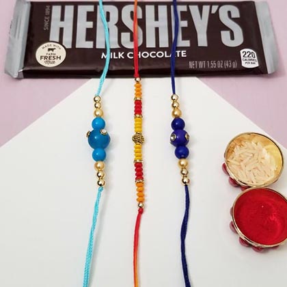 3 Rakhis & Hersheys