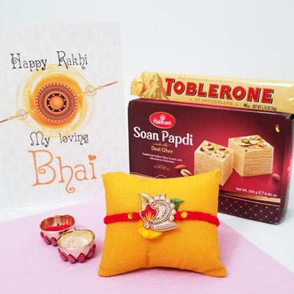 Floral Rakhi Combo