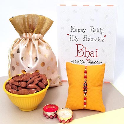 Fancy Rakhi with Almonds