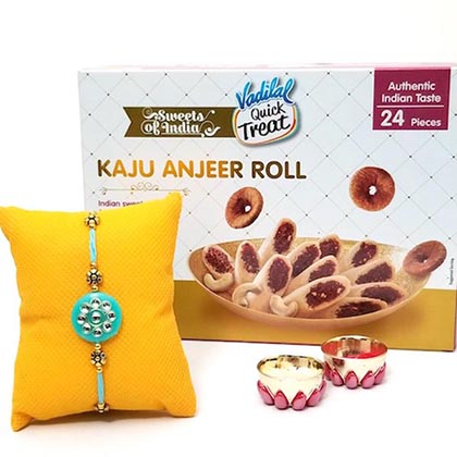 Kaju Anjeer Roll Rakhi Wishes