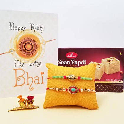 2 Rakhis & Soan Papdi