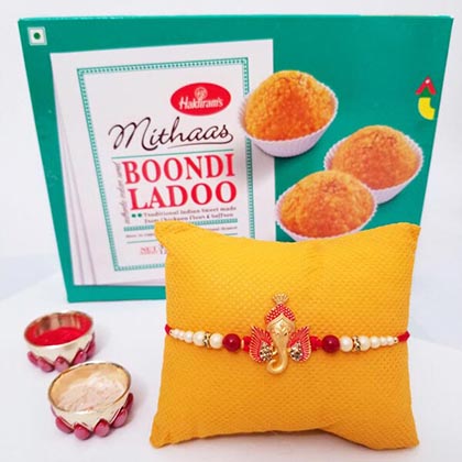 1 Ganesha Rakhi & Motichoor