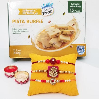 Ganesha Rakhis & Pista Barfi