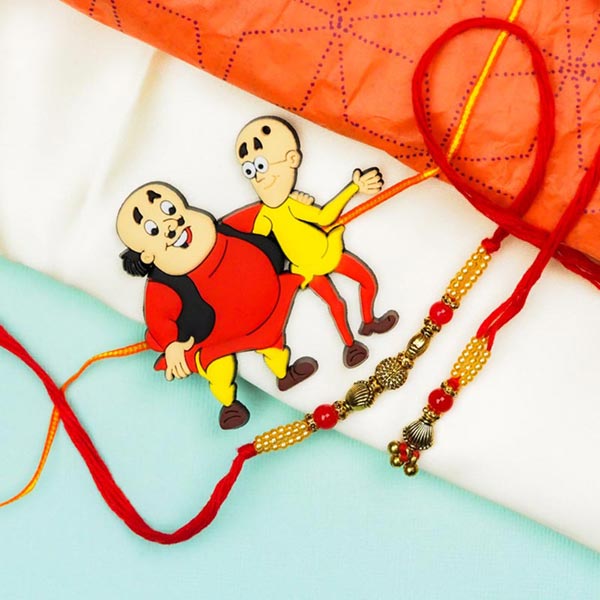 Bhaiya Bhabhi & Motu Patlu Set of 3 Rakhis