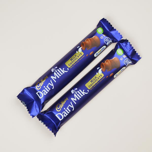Pearl Bhaiya Bhabhi Set Of 2 Rakhis With Kaju Katli & Dairy Milk