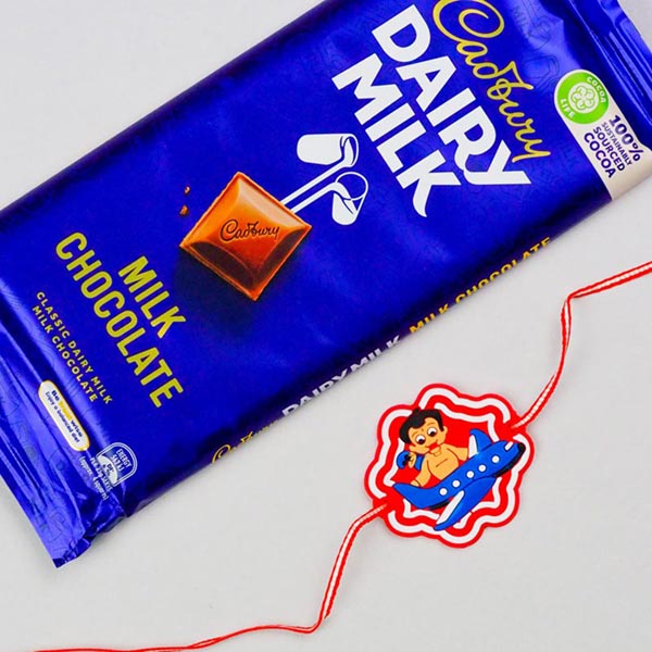 Chota Bheem Rakhi With Dairy Milk