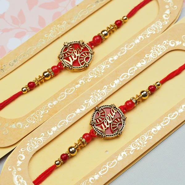 Fancy Veera Set of 2 Rakhis - Australia