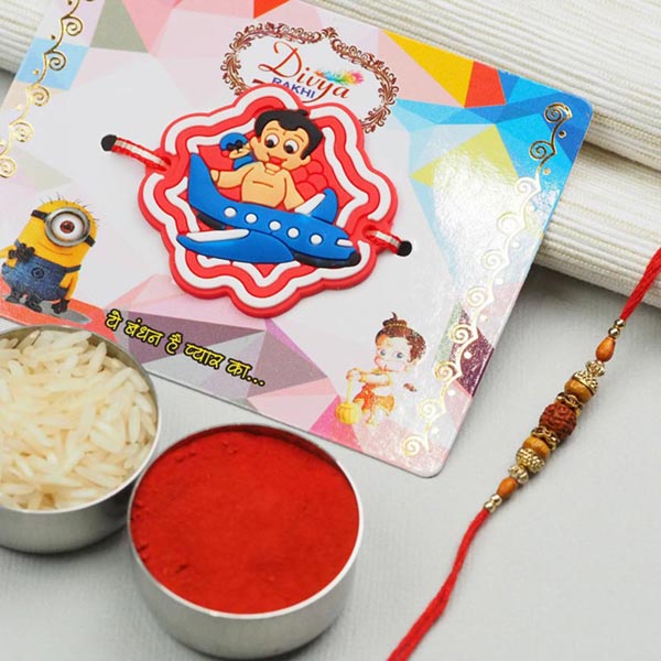 Rudraksha & Kids Set of 2 Rakhis