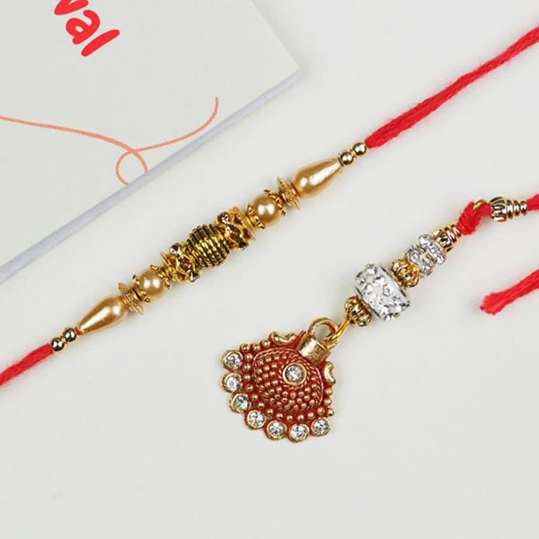 Best Bhaiya Bhabhi Set of 2 Rakhis