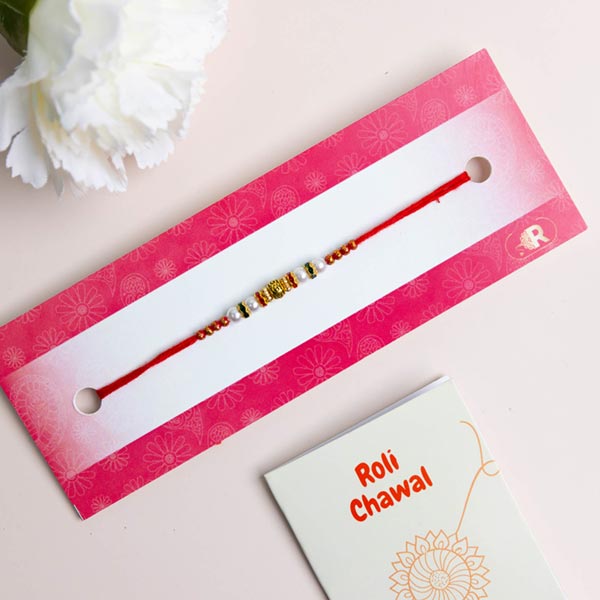 White Moti Rakhi - Australia