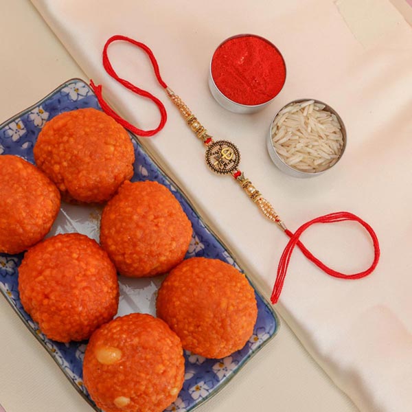 Trishul Rakhi With Motichoor Laddoo - Australia