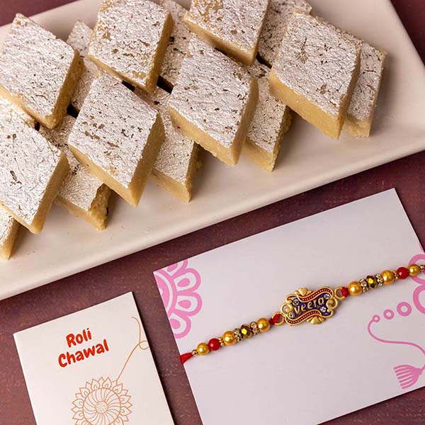 Veera Rakhi with Favourite Sweet